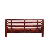 Viloseck Sheesham Wood King Size Bed without Storage (Honey Oak Finish) - Image 3
