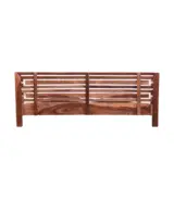 Viloseck Sheesham Wood King Size Bed without Storage (Rustic Teak Finish) - Image 3