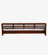Fairmond Sheesham Wood King Size Bed without Storage (Honey Oak Finish) - Image 2