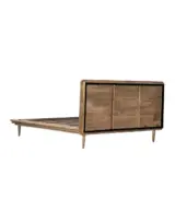 Freshco Solid Mango Wood King Size Bed without Storage (Honey Oak Finish) - Image 3