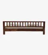 Heroford Sheesham Wood King Size Bed without Storage (Rustic Teak Finish) - Image 4