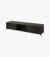 Paternoly Mango Wood with Metal Legs TV Unit (Dark Finish) - Image 3