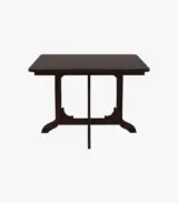 Cohoon Sheesham Wood 4 Seater Dining Table Set (Walnut Finish) - Image 3