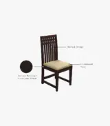 Arolph Sheesham Wood Compact 4 Seater Dining Set with Bench (Walnut Finish) - Image 3