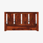 Amarillo Sheesham Wood King Size Bed In Scratch Resistant Honey Oak Finish With Box Storage - Image 3