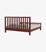 Abbay Sheesham Wood King Size Bed without Storage (Honey Oak Finish) - Image 3