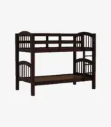 Dorla Sheesham Wood Bunk Bed without Storage (Walnut Finish) - Image 2