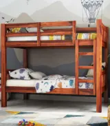 Beckry Sheesham Wood Bunk Bed without Storage (Honey Finish) - Image 3