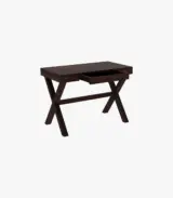 Poppoy Sheesham Wood Computer Table with Keyboard Tray (Walnut Finish) - Image 3