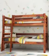 Hoot Sheesham Wood Bunk Bed without Storage (Honey Finish) - Image 3