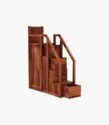 Blossom Sheesham Wood Bunk Bed with Drawer Storage (Honey Finish) - Image 3