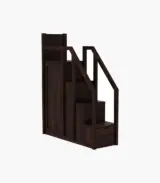 Blossom Sheesham Wood Bunk Bed with Drawer Storage (Walnut Finish) - Image 3