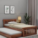 Kendra Trundle Bed (Honey Finish) - Image 3