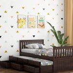 Pear Kids Trundle Bed With Storage (Walnut Finish) - Image 3