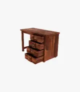 Tranvis Sheesham Wood Computer Table with Drawer Storage (Honey Finish) - Image 3
