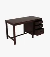 Clater Sheesham Wood Computer Table with Drawer Storage (Walnut Finish) - Image 3