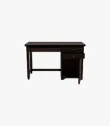Clambrey Sheesham Wood Computer Table with Two Drawers and Cabinet (Walnut Finish) - Image 3