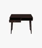 Lyntain Sheesham Wood Computer Table with Drawer and Open Storage (Walnut Finish) - Image 3