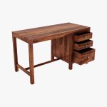 Slater Study Table With Three Drawers (Honey Finish) - Image 3