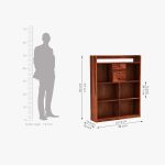 Frodo Study Table Cum Shelf (Honey Finish) - Image 2