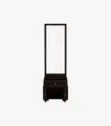 Clambrey Sheesham Wood Dressing Table with Drawer and Box Storage (Walnut Finish) - Image 3