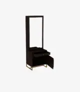 Jelt Sheesham Wood Dressing Table with Drawer and Box Storage (Walnut Finish) - Image 3
