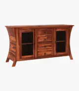 Revelka Sheesham Wood Sideboard and Cabinet (Honey Finish) - Image 3