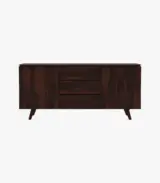 Holet Sheesham Wood Sideboard and Cabinet (Walnut Finish) - Image 3