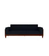 Mussy Sheesham Wood Sofa Set with 3+1+1 Seating (Honey Finish) - Image 3