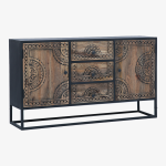 Tunis Metal Living Room Cabinets and Sideboard - Image 3