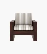 Wonster Sheesham Wood Sofa Set with 3+1+1 Seating (Walnut Finish) - Image 3
