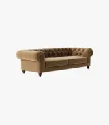 Wonston Four Seater Sofa Set (Brown Finish) - Image 3