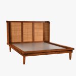 Zakhama Solid Wood Queen Size Bed In Teak Finish - Image 3