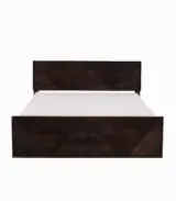 Ritrmo Sheesham Wood Queen Size Bed with Box Storage (Provincial Teak Finish) - Image 3