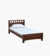 Misty Sheesham Wood Single Bed without Storage (Rustic Teak Finish) - Image 3