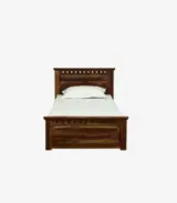 Zurndolf Sheesham Wood Single Bed without Storage (Provincial Teak Finish) - Image 4