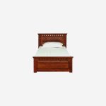 Zurndolf Sheesham Wood Single Bed in Honey Oak Finish - Image 4