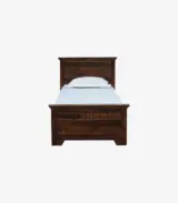 Mahjestica Sheesham Wood Single Bed without Storage (Provincial Teak Finish) - Image 4