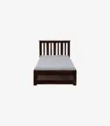 Froya Sheesham Wood Single Bed with Trundle (Provincial Teak Finish) - Image 4