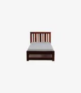 Froya Sheesham Wood Single Bed with Trundle (Honey Oak Finish) - Image 4