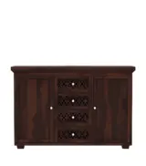 Clambrey Sheesham Wood Sideboard and Cabinet (Walnut Finish) - Image 4