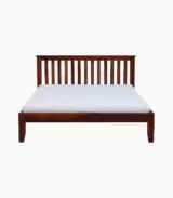 Eyva Sheesham Wood King Size Bed without Storage (Honey Oak Finish) - Image 4