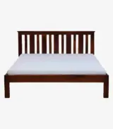 Froya Sheesham Wood King Size Bed without Storage (Honey Oak Finish) - Image 4