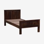 Sheesham Wood Single Bed In Scratch Resistant Teak Finish - Image 4