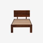Bavaria Sheesham Wood Single Bed In Scratch Resistant Provincial Teak Finish - Image 4