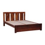 Amarillo Sheesham Wood King Size Bed In Scratch Resistant Honey Oak Finish - Image 4