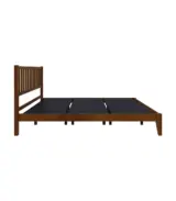 Johira Sheesham Wood King Size Bed without Storage (Walnut Finish) - Image 4