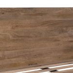 Fresco King Size Bed Frame with Natural Oak-Stained Mango Wood - Image 4