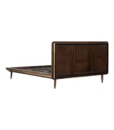 Freshco Solid Mango Wood King Size Bed without Storage (Brown Finish) - Image 4