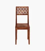 Clambrey Sheesham Wood Compact Size 4 Seater Dining Table Set (Honey Finish) - Image 4